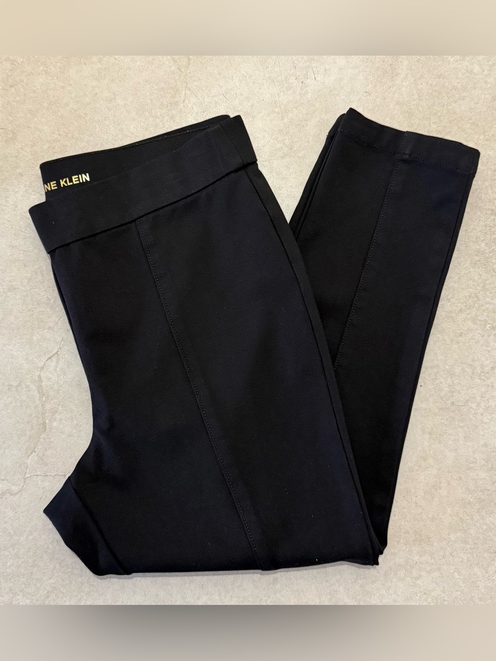 Anne Klein Black Slim Ponte Pull-On Leggings